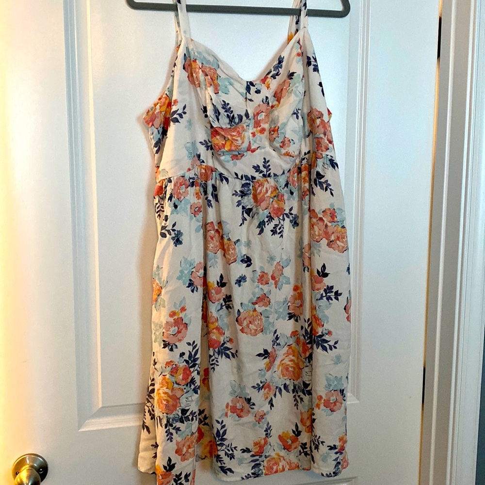 White floral dress